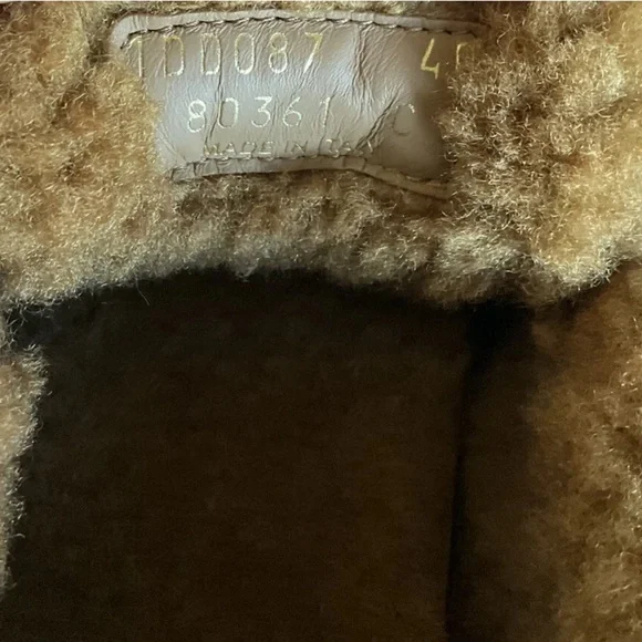 PRADA Shearling Driver Loafer Caramel - Picture 10 of 11